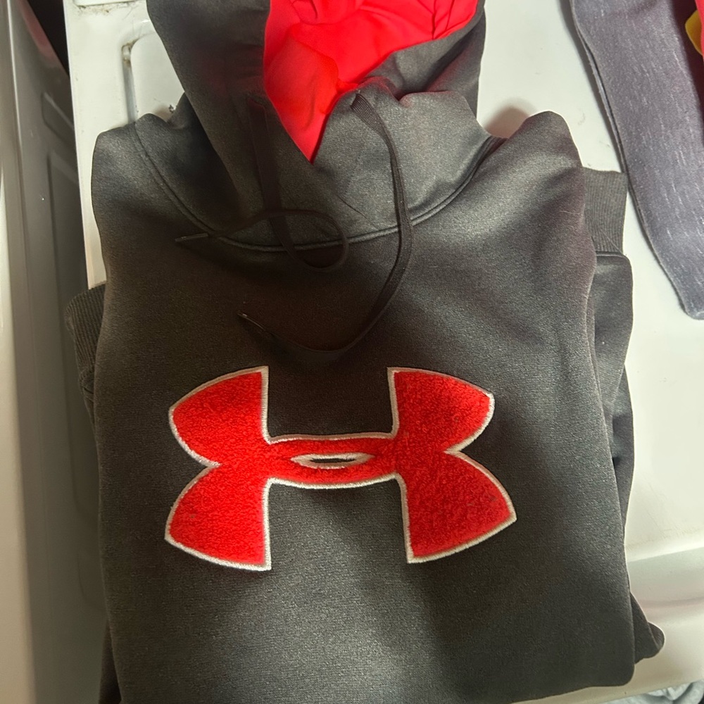 LG Kids' Charcoal and Red Hoodie